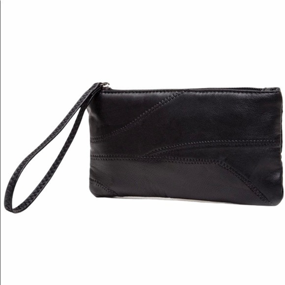 HaloVa Women's Wallet Long Wrist Strap Lady Leather Clutch Purse Black - Picture 1 of 9